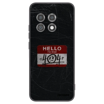 Picasee silikonowe czarne etui na OnePlus 11 5G - HELLO 404