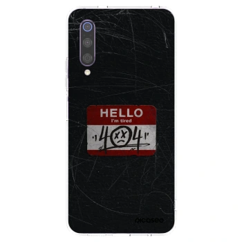 Picasee silikonowe przeźroczyste etui na Xiaomi Mi 9 - HELLO 404