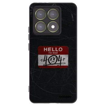 Picasee silikonowe czarne etui na Xiaomi 14T - HELLO 404