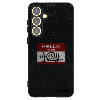 Picasee silikonowe czarne etui na Samsung Galaxy S24 FE S721B - HELLO 404