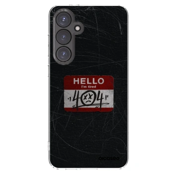 Picasee silikonowe przeźroczyste etui na Samsung Galaxy S24 FE S721B - HELLO 404