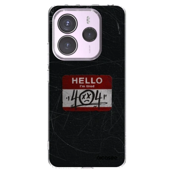 Picasee silikonowe przeźroczyste etui na Xiaomi Redmi Note 14 5G - HELLO 404