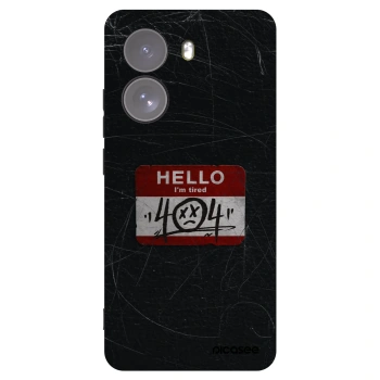 Picasee silikonowe czarne etui na Xiaomi Poco X7 - HELLO 404