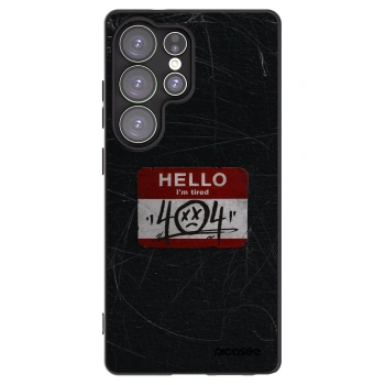 Picasee silikonowe czarne etui na Samsung Galaxy S25 Ultra 5G - HELLO 404