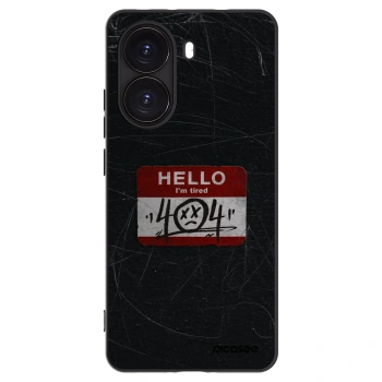 Picasee silikonowe czarne etui na Xiaomi Poco X7 Pro 5G - HELLO 404