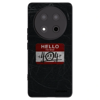 Picasee silikonowe czarne etui na Honor Magic7 Lite 5G - HELLO 404