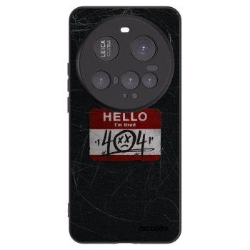 Picasee silikonowe czarne etui na Xiaomi 15 Ultra - HELLO 404