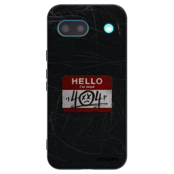 Picasee silikonowe czarne etui na Google Pixel 8a - HELLO 404