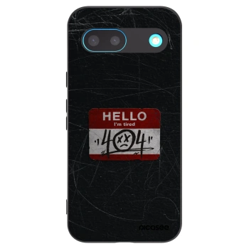 Picasee silikonowe czarne etui na Google Pixel 8 - HELLO 404