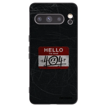 Picasee silikonowe czarne etui na Google Pixel 8 Pro - HELLO 404