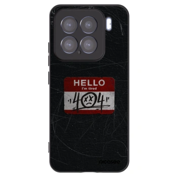 Picasee silikonowe czarne etui na Xiaomi 15 - HELLO 404