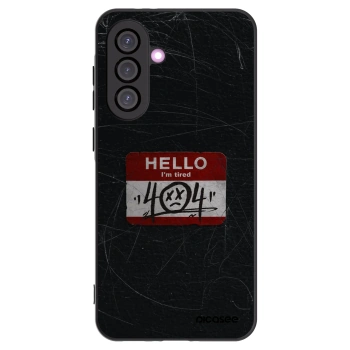 Picasee silikonowe czarne etui na Samsung Galaxy A56 5G A566B - HELLO 404