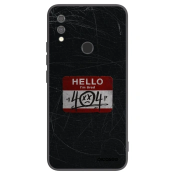 Picasee silikonowe czarne etui na Xiaomi Redmi Note 7 - HELLO 404