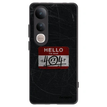 Picasee silikonowe czarne etui na Vivo V50 Lite 5G - HELLO 404