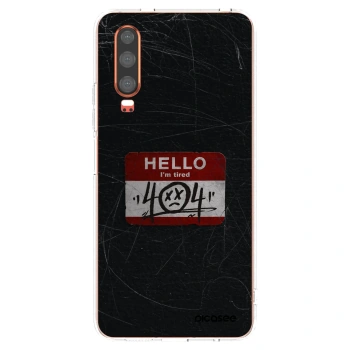 Picasee silikonowe przeźroczyste etui na Huawei P30 - HELLO 404