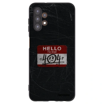 Picasee silikonowe czarne etui na Samsung Galaxy A13 5G - HELLO 404