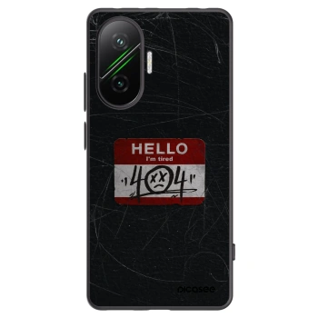 Picasee silikonowe czarne etui na Xiaomi Poco F7 5G - HELLO 404
