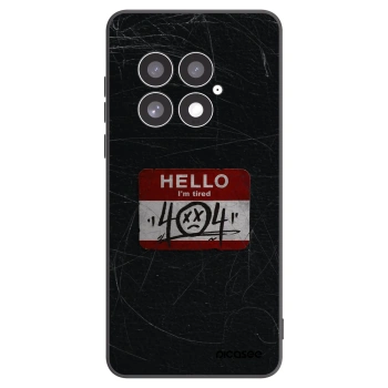 Picasee silikonowe czarne etui na OnePlus 13 5G - HELLO 404