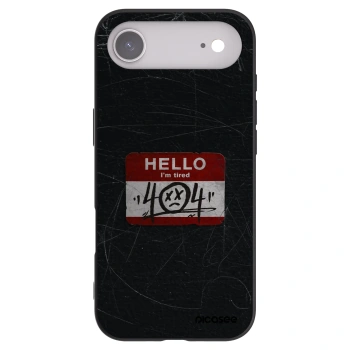 Picasee silikonowe czarne etui na Apple iPhone Air - HELLO 404