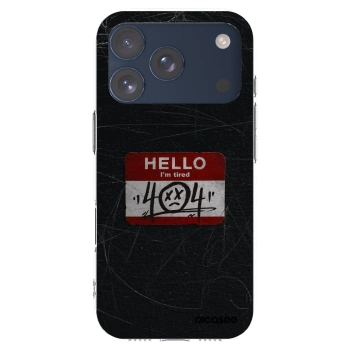 Picasee silikonowe przeźroczyste etui na Apple iPhone 17 Pro - HELLO 404