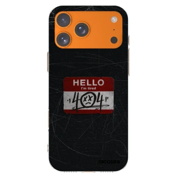 Picasee silikonowe przeźroczyste etui na Apple iPhone 17 Pro Max - HELLO 404