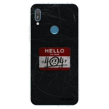 Picasee silikonowe przeźroczyste etui na Huawei Y6 2019 - HELLO 404