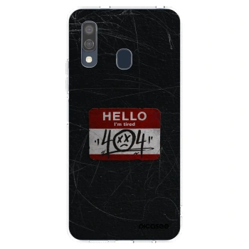 Picasee silikonowe przeźroczyste etui na Samsung Galaxy A40 A405F - HELLO 404