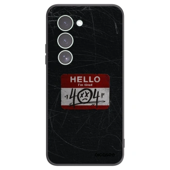 Picasee silikonowe czarne etui na Xiaomi Redmi 15 5G - HELLO 404