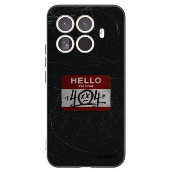 Picasee silikonowe czarne etui na Xiaomi 15T Pro - HELLO 404