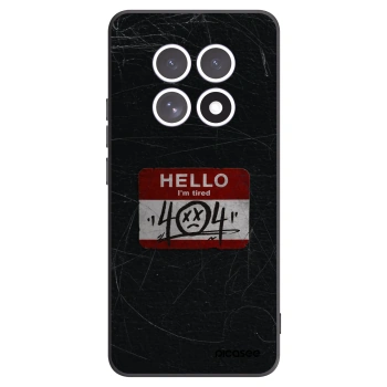 Picasee silikonowe czarne etui na Xiaomi Redmi Note 15 4G - HELLO 404