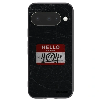 Picasee silikonowe czarne etui na Google Pixel 10 - HELLO 404