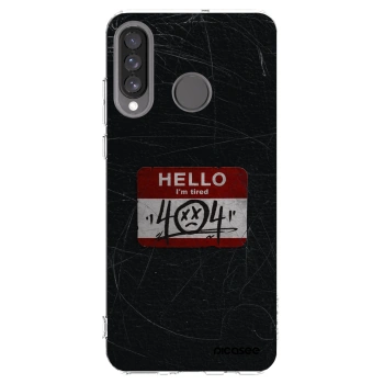 Picasee silikonowe przeźroczyste etui na Huawei P30 Lite - HELLO 404