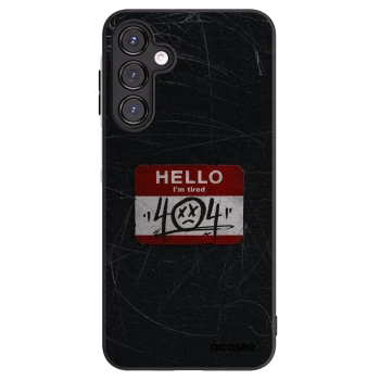 Picasee silikonowe czarne etui na Samsung Galaxy A16 4G - HELLO 404