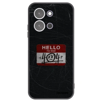 Picasee silikonowe czarne etui na Xiaomi Redmi 15C 5G - HELLO 404