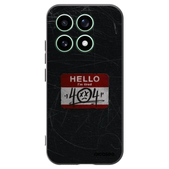 Picasee silikonowe czarne etui na Xiaomi 17 - HELLO 404