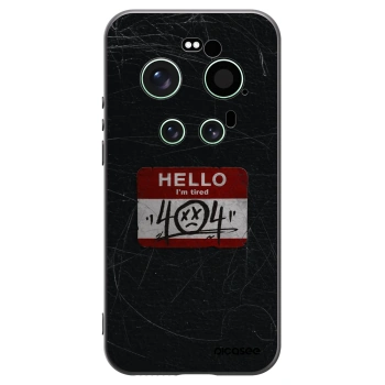 Picasee silikonowe czarne etui na Xiaomi 17 Ultra - HELLO 404