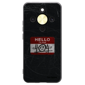 Picasee silikonowe czarne etui na Honor Magic8 Lite 5G - HELLO 404