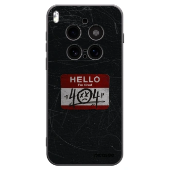 Picasee silikonowe czarne etui na Vivo X300 Pro - HELLO 404