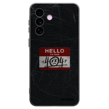 Picasee silikonowe czarne etui na Samsung Galaxy A57 5G - HELLO 404