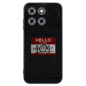 Picasee silikonowe czarne etui na Motorola Moto G77 - HELLO 404