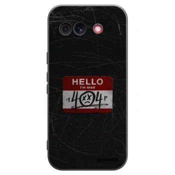 Picasee silikonowe czarne etui na Google Pixel 10a - HELLO 404