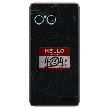 Picasee silikonowe czarne etui na Sony Xperia 10 VII - HELLO 404