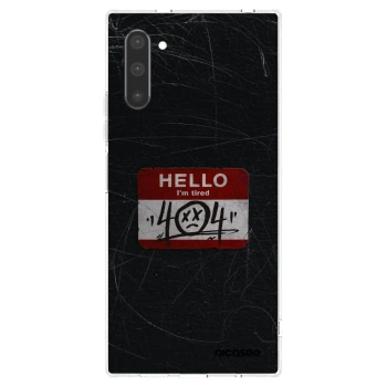 Picasee silikonowe przeźroczyste etui na Samsung Galaxy Note 10 N970F - HELLO 404