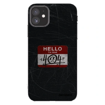 Picasee silikonowe przeźroczyste etui na Apple iPhone 11 - HELLO 404