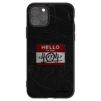 Picasee silikonowe czarne etui na Apple iPhone 11 Pro - HELLO 404