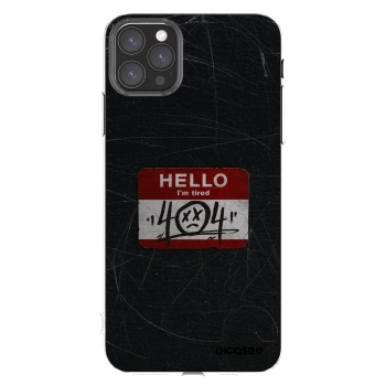 Picasee silikonowe przeźroczyste etui na Apple iPhone 11 Pro Max - HELLO 404