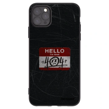 Picasee silikonowe czarne etui na Apple iPhone 11 Pro Max - HELLO 404