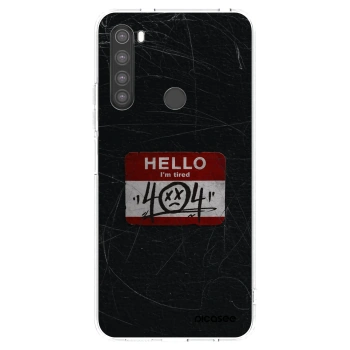 Picasee silikonowe przeźroczyste etui na Xiaomi Redmi Note 8 - HELLO 404