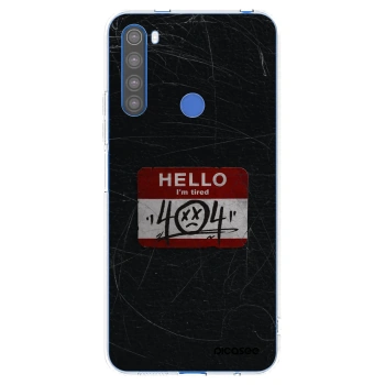 Picasee silikonowe przeźroczyste etui na Xiaomi Redmi Note 8T - HELLO 404