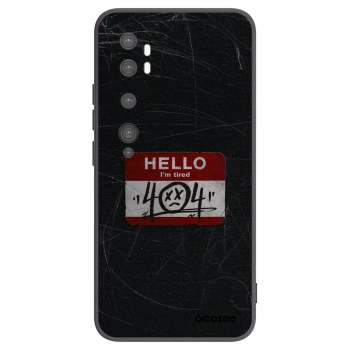 Picasee silikonowe czarne etui na Xiaomi Mi Note 10 (Pro) - HELLO 404